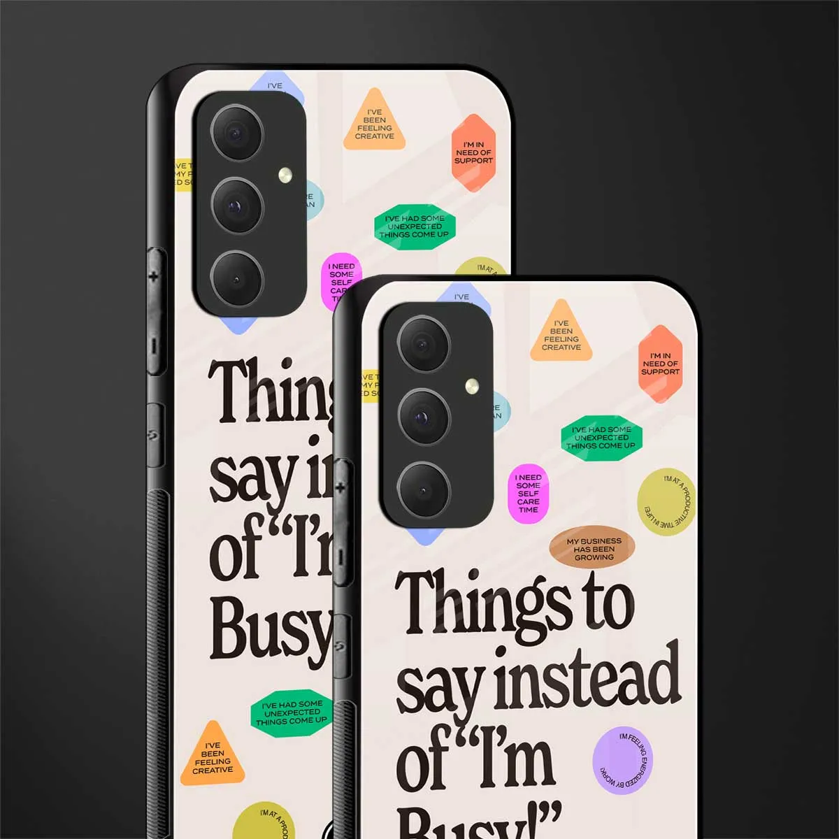 10 Things To Say Phone Case for Samsung Galaxy A54 | Glass Case
