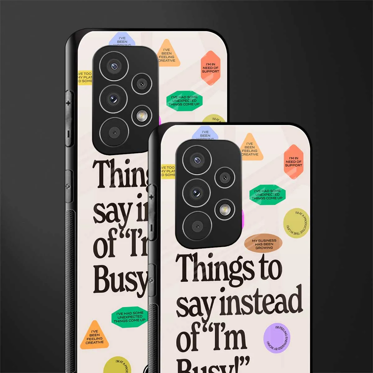 10 Things To Say Phone Case for Samsung Galaxy A73 5G | Glass Case