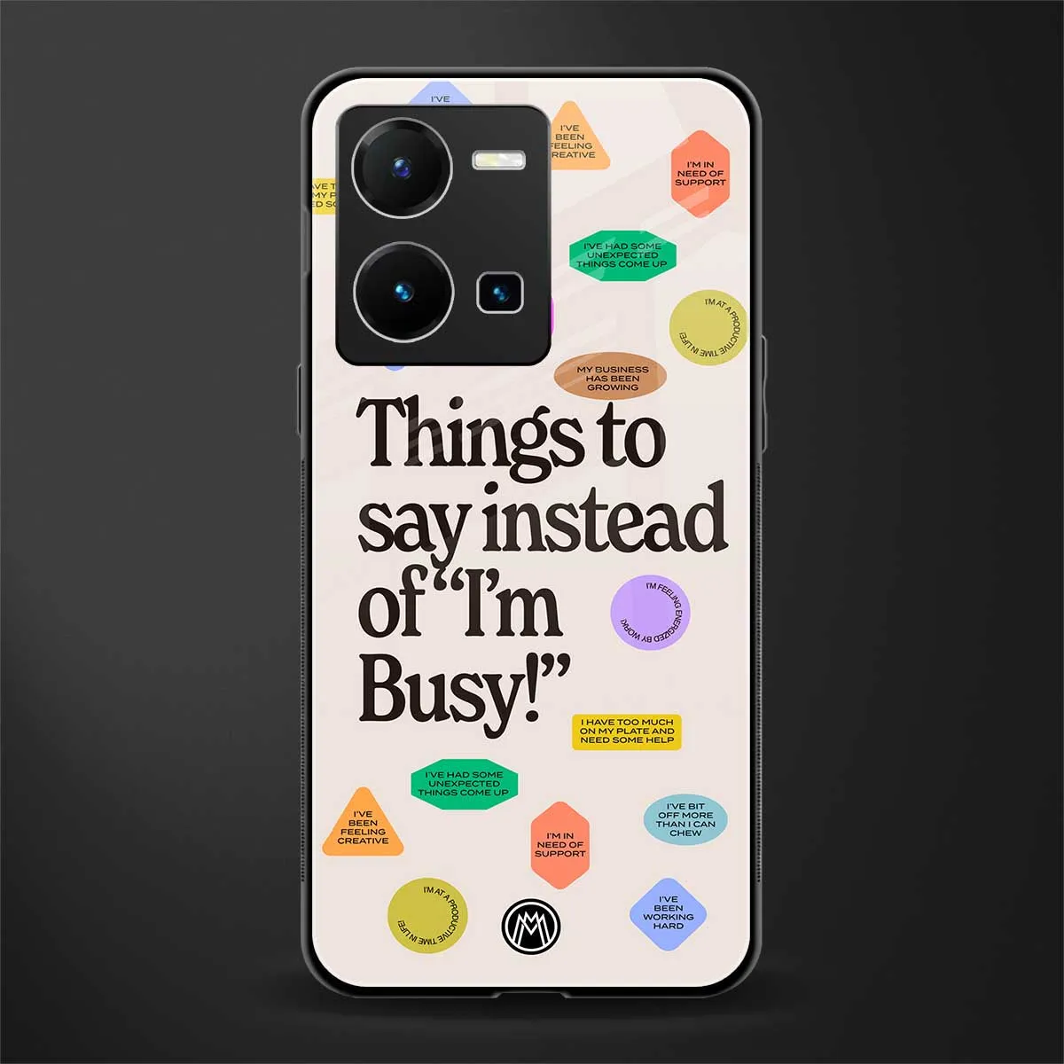 10 Things To Say Phone Case for Vivo Y35 | Glass Case