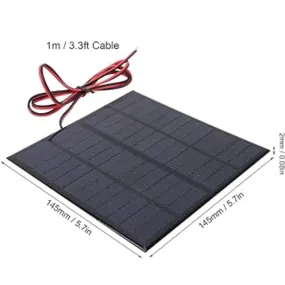 10cm Pet Solar Pannel 145x145 6V 500mA for educational Kits
