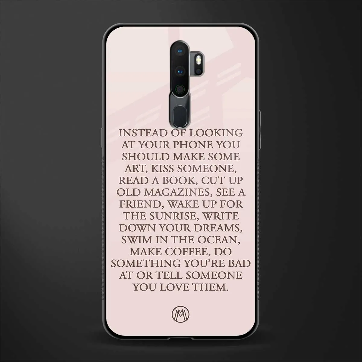 11 Things To Do Glass Case for Oppo A5 2020