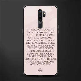 11 Things To Do Glass Case for Oppo A5 2020