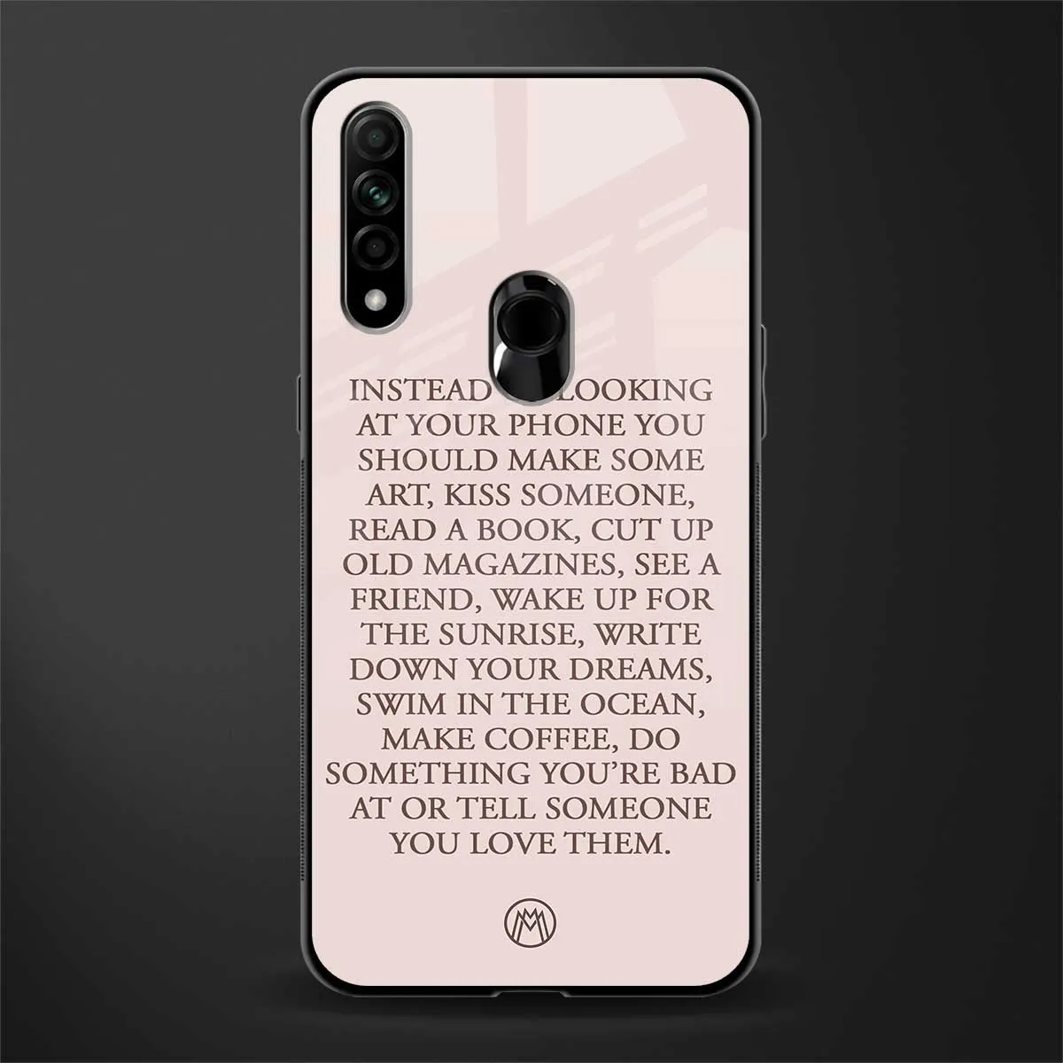 11 Things To Do PHONE CASE FOR OPPO A31 | GLASS CASE