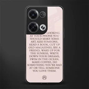 11 Things To Do Phone Case for Oppo Reno 8 | Glass Case