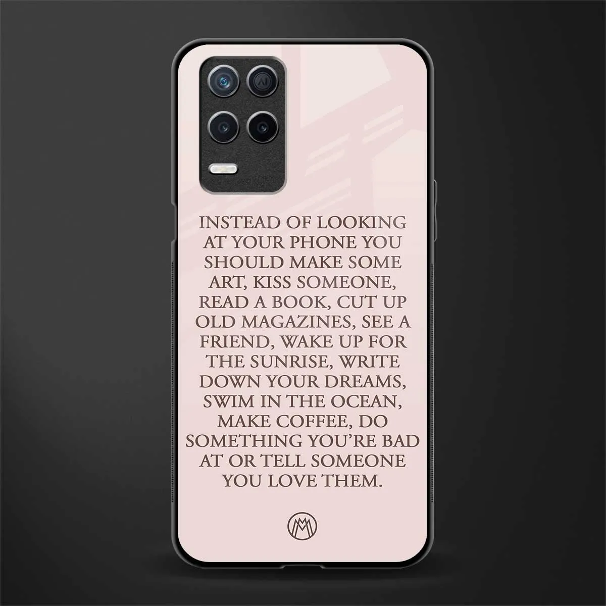 11 Things To Do Phone Case for Realme 8 5G | Glass Case