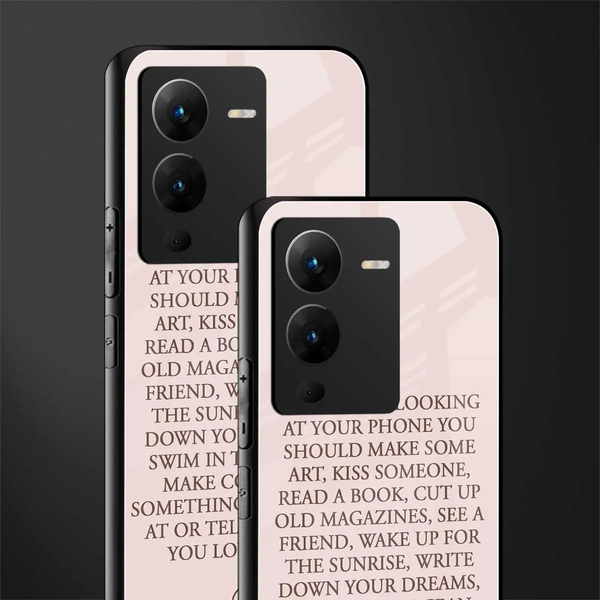 11 Things To Do Phone Case for Vivo V25 Pro 5G | Glass Case