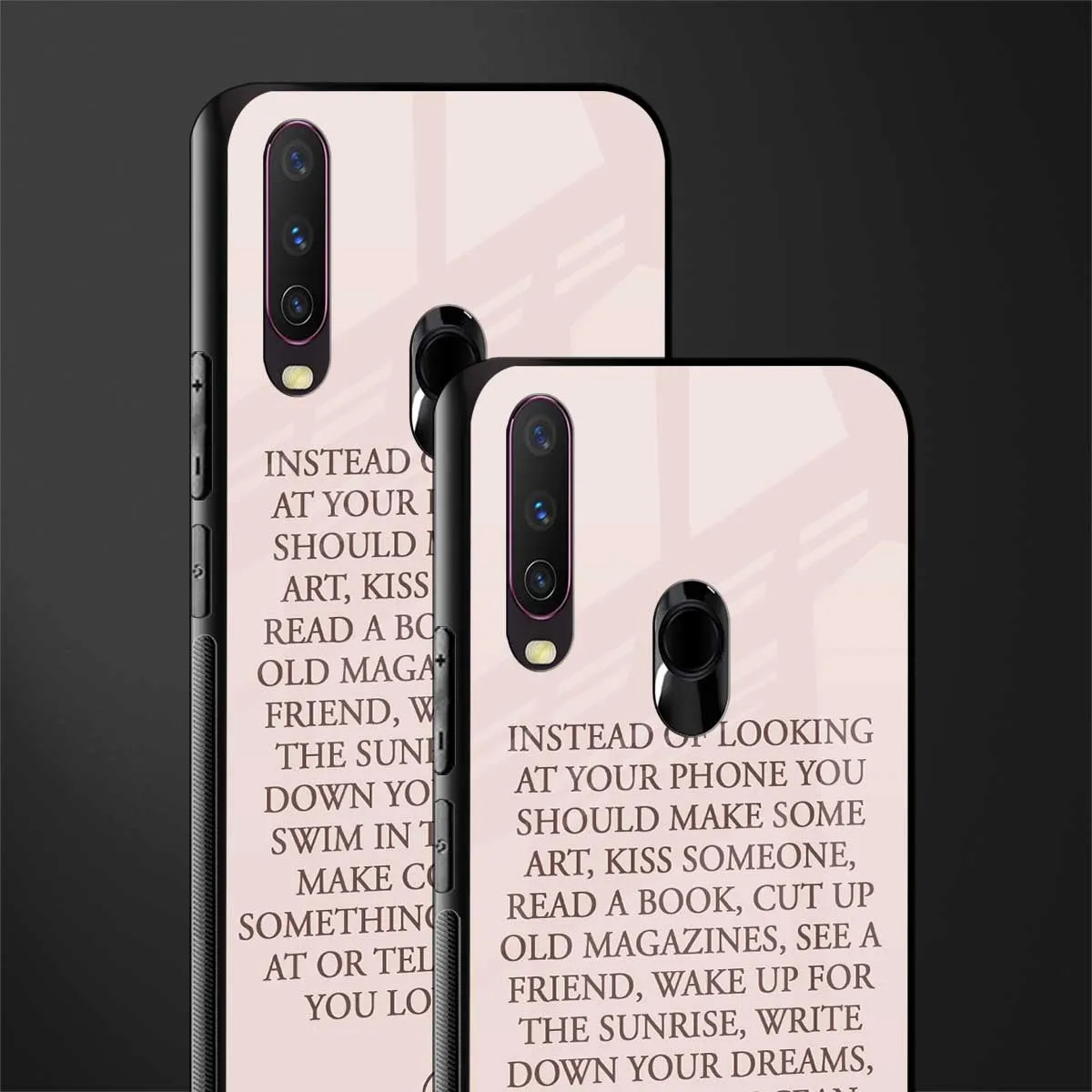 11 Things To Do Phone Case for Vivo Y17 | Glass Case