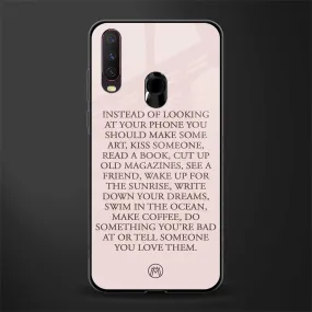 11 Things To Do Phone Case for Vivo Y17 | Glass Case