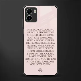 11 Things To Do Phone Case for Vivo Y72 | Glass Case