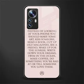 11 Things To Do Phone Case for Xiaomi 12 Pro | Glass Case