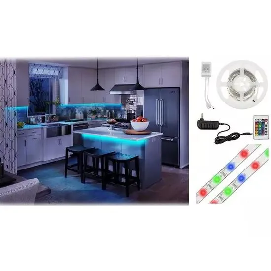 16 Ft. Liger Multi-Color LED Light Strip with Remote Control