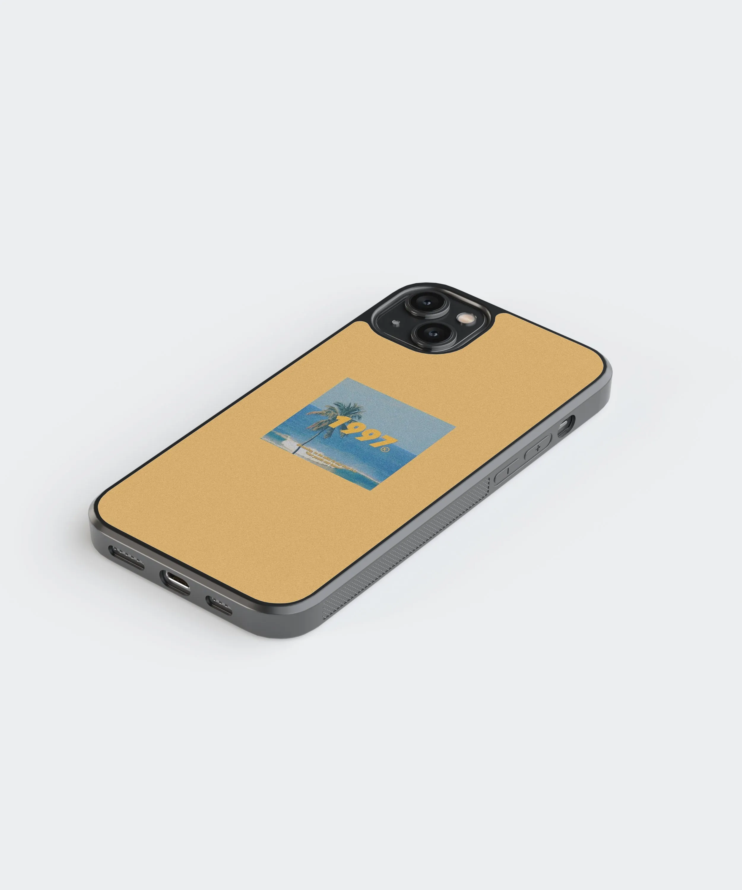 1997 Beach Polaroid Glass Phone Case Cover