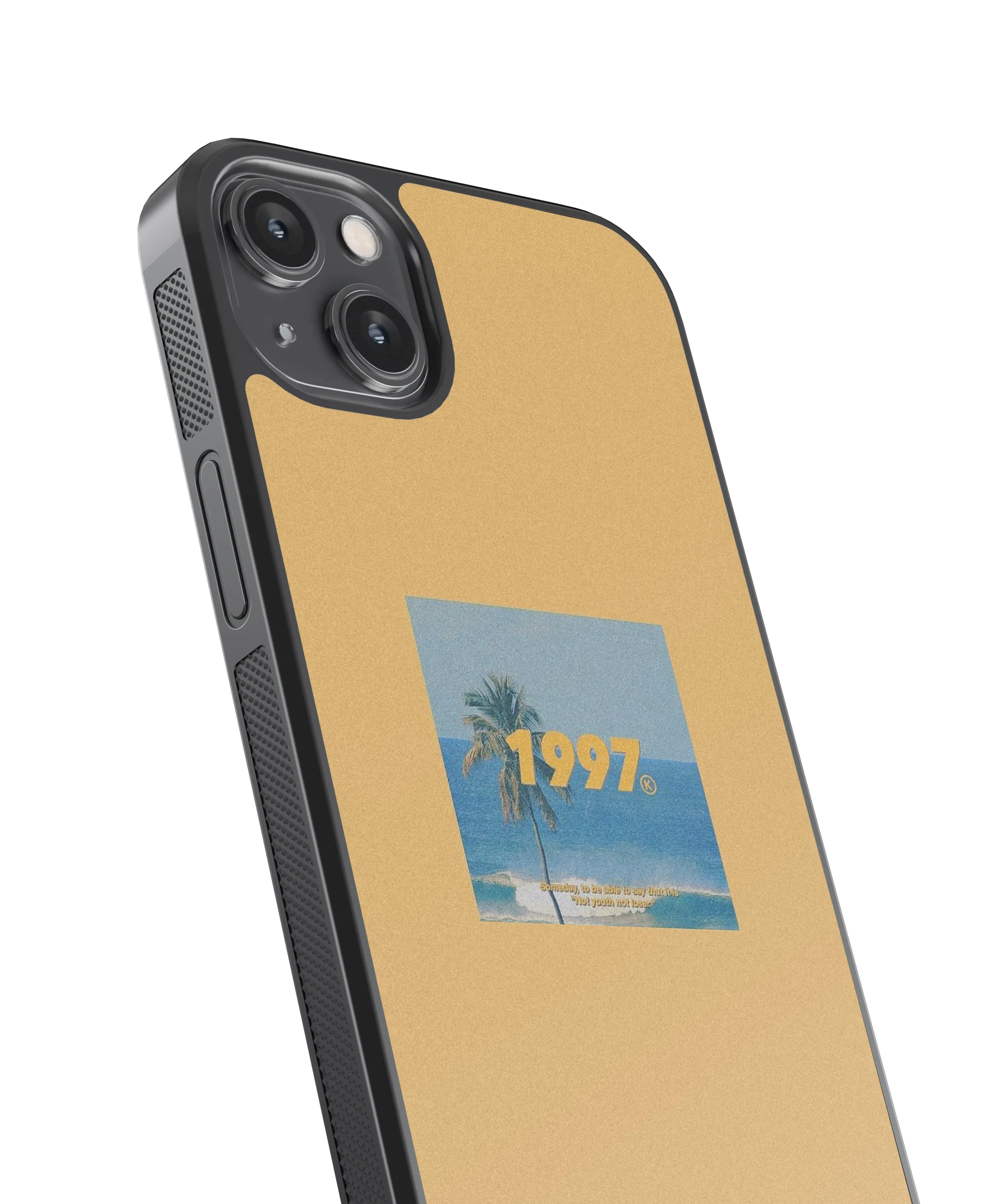 1997 Beach Polaroid Glass Phone Case Cover