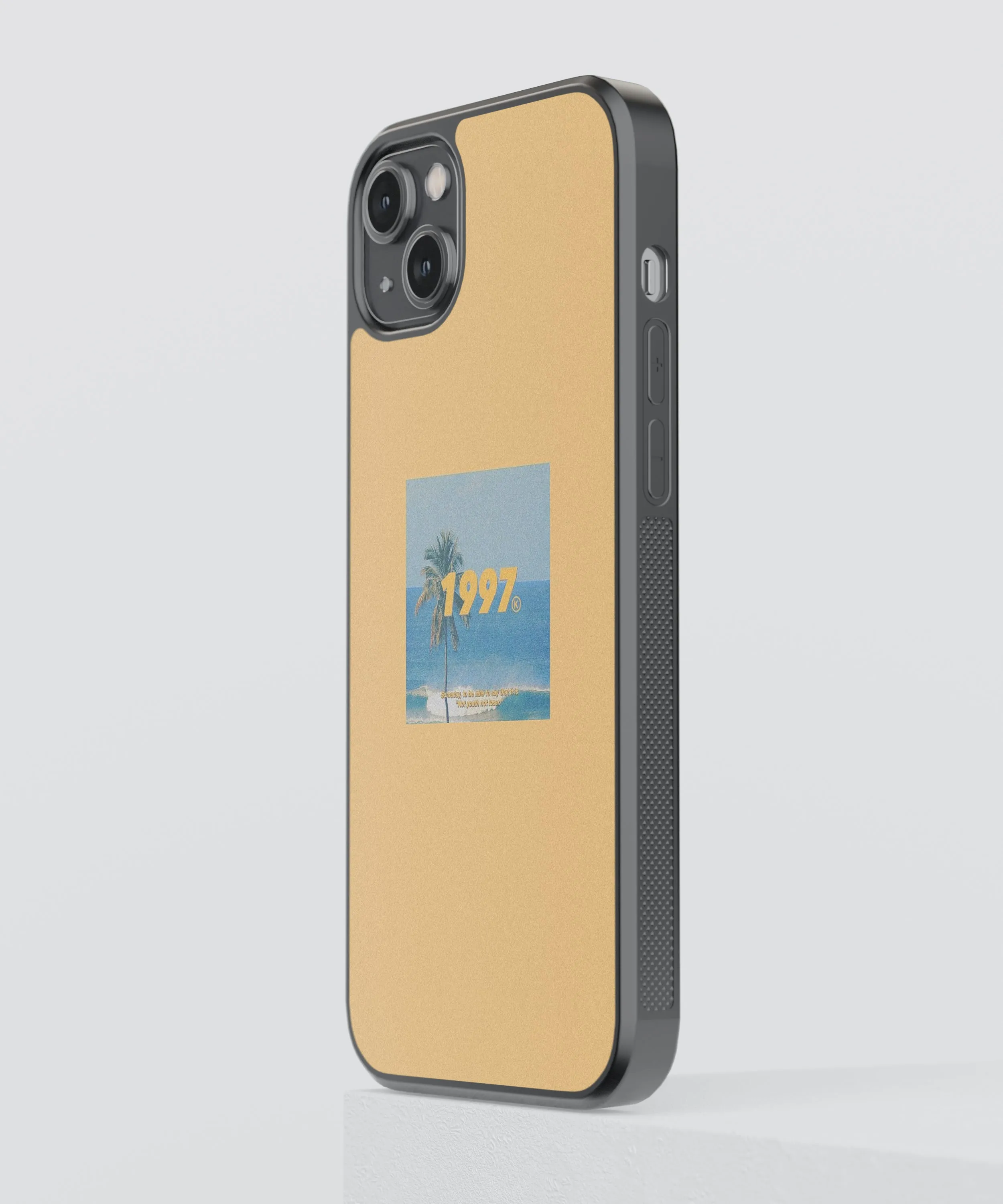 1997 Beach Polaroid Glass Phone Case Cover