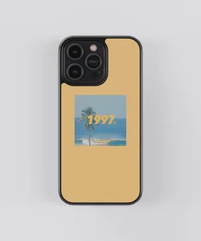 1997 Beach Polaroid Glass Phone Case Cover