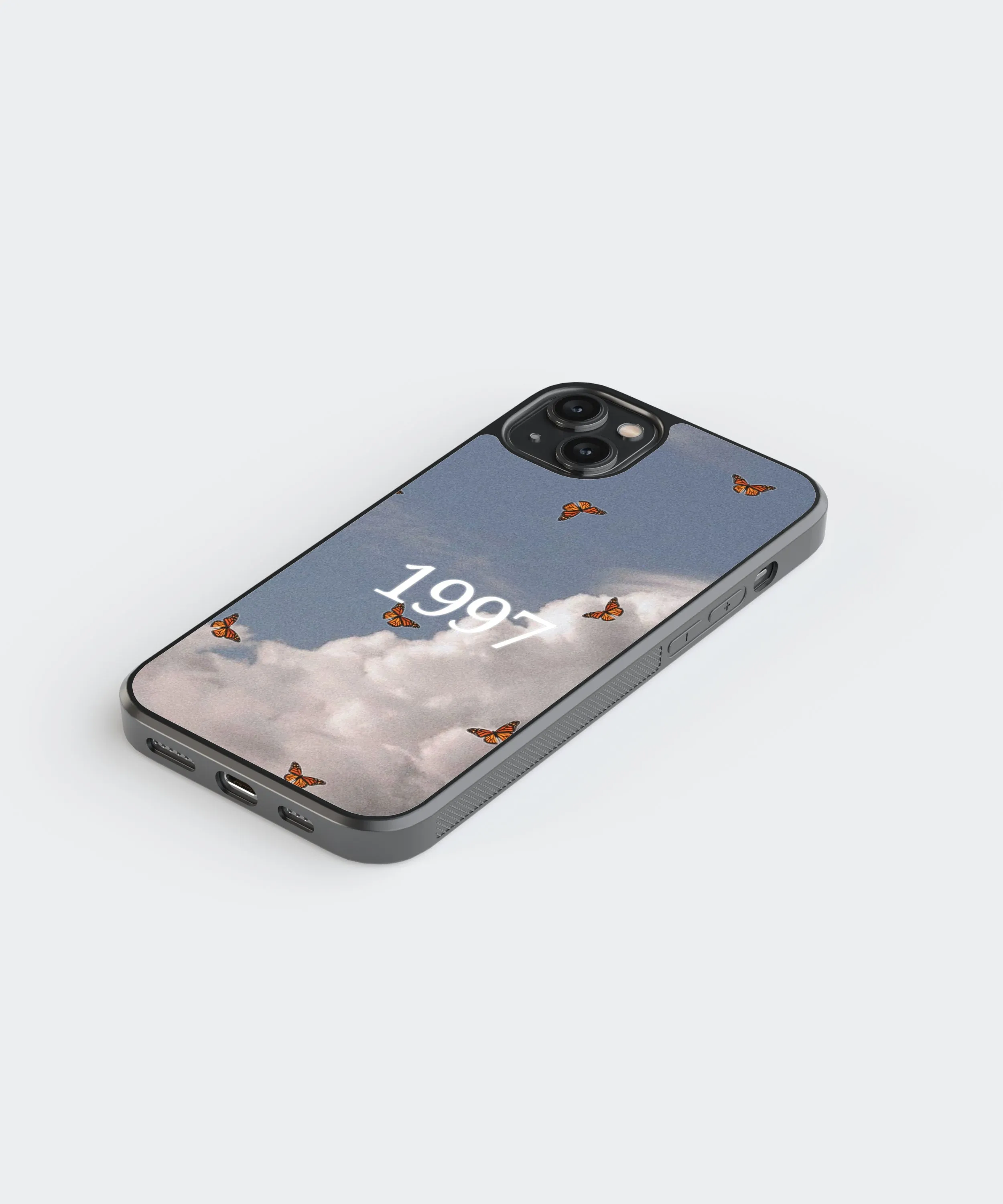 1997 Clouds Y2K Glass Phone Case Cover