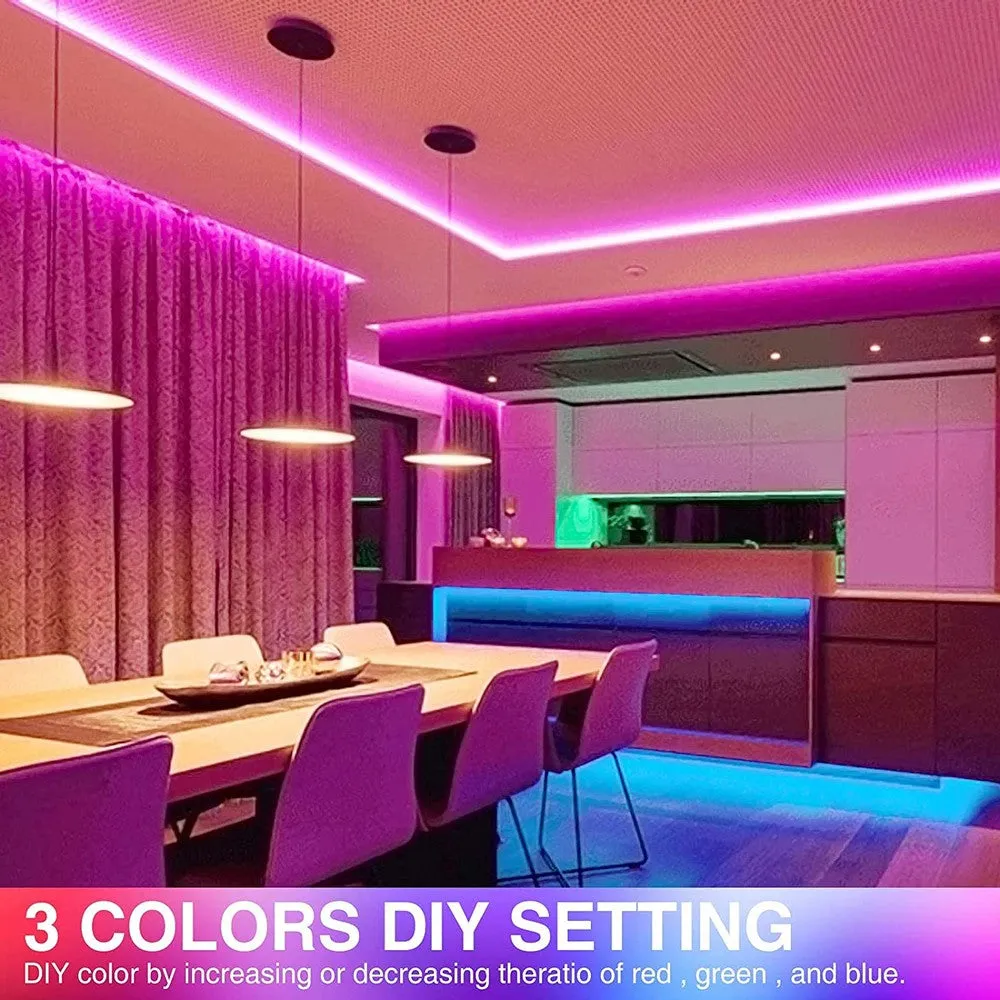 2-Pack: 65.6 Ft. RGB Strip Lights with 44 Mode Remote