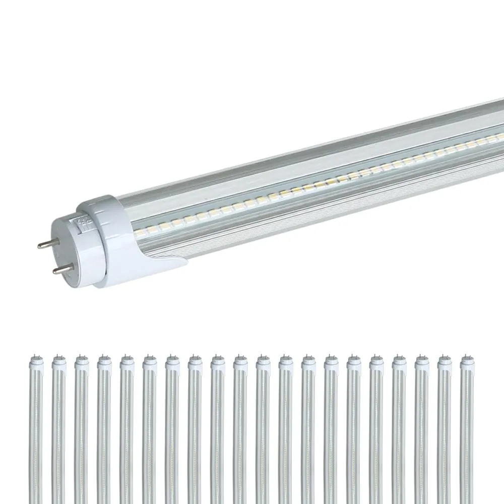 2200 Lumens - T8 4ft LED Tube Light - Ballast Bypass - Double Ended - 17W - 5000K -120-277V - Pack of 50