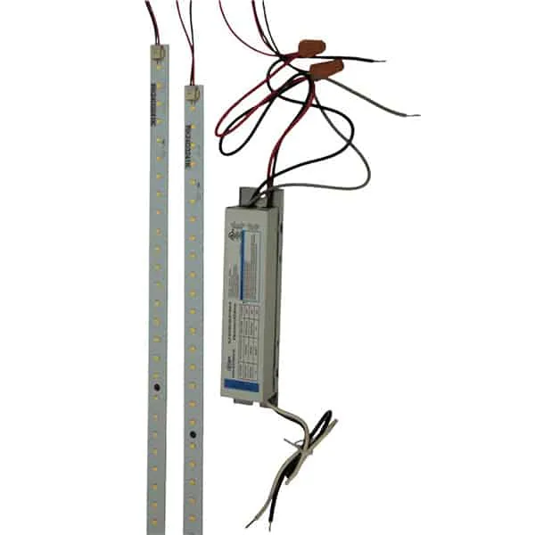 4 Foot 32 Watt 4500 Lumen 2 Strip LED Magnetic Retrofit Kit