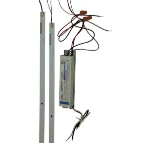 4 Foot 32 Watt 4500 Lumen 2 Strip LED Magnetic Retrofit Kit