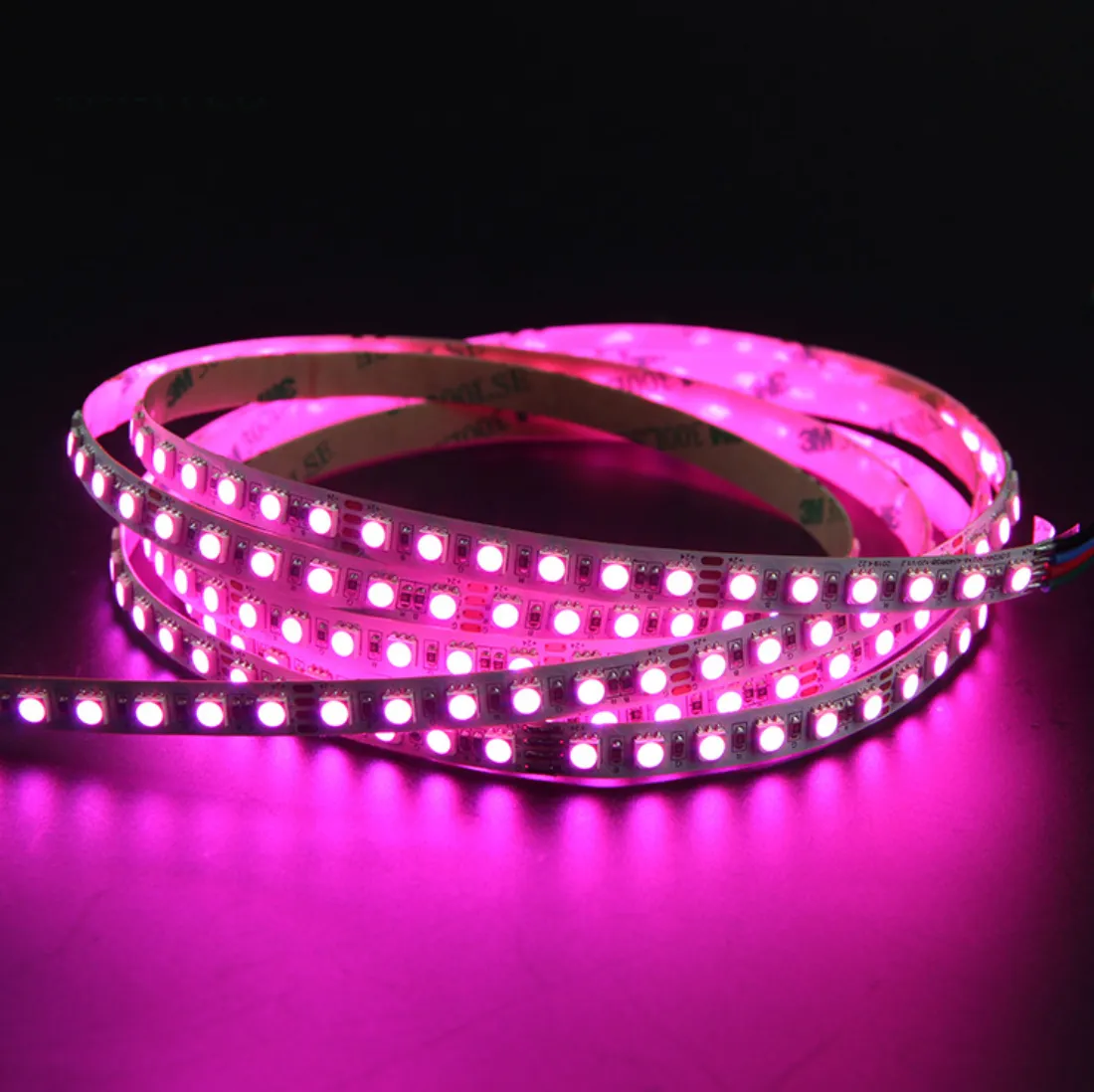 8mm RGB LED Strip Lights, 16.4FT/5Meter SMD4040 600LEDs/Roll, DC24V <95W 3.95Amp, RGB Color Changing Flexible light Strips