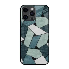 Abstact Tiles Glass Case for iPhone 14 Pro Max