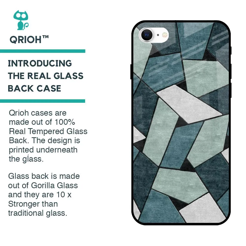 Abstact Tiles Glass Case for iPhone SE 2022