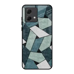Abstact Tiles Glass Case for Motorola G84 5G