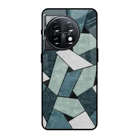 Abstact Tiles Glass Case for OnePlus 11 5G