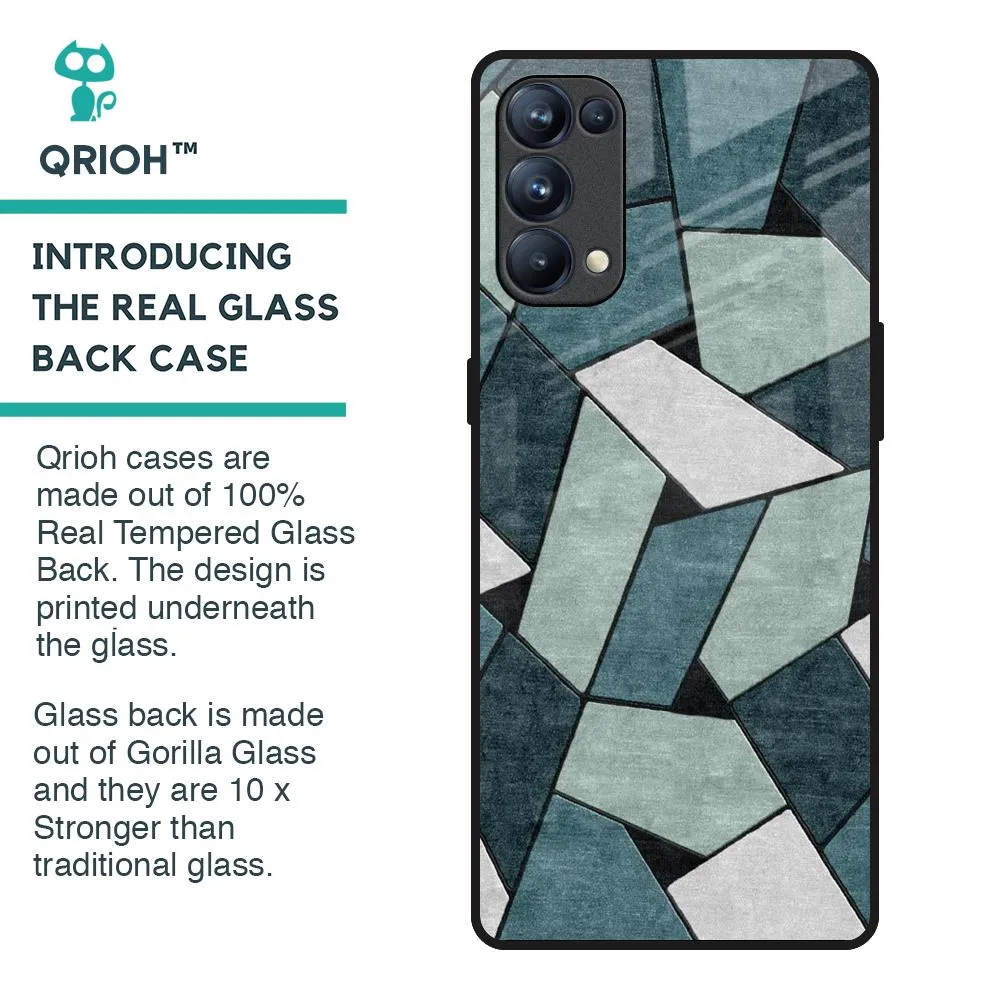 Abstact Tiles Glass Case for Oppo Reno5 Pro