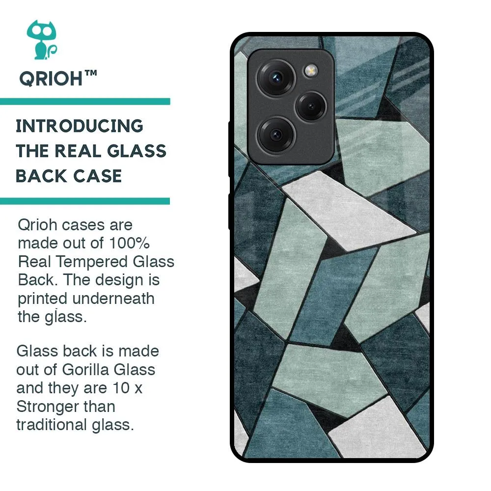 Abstact Tiles Glass Case for Poco X5 Pro 5G