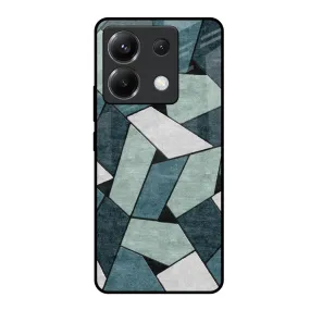 Abstact Tiles Glass Case for Poco X6 5G