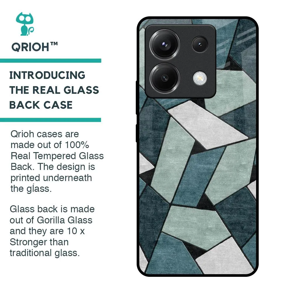 Abstact Tiles Glass Case for Poco X6 5G