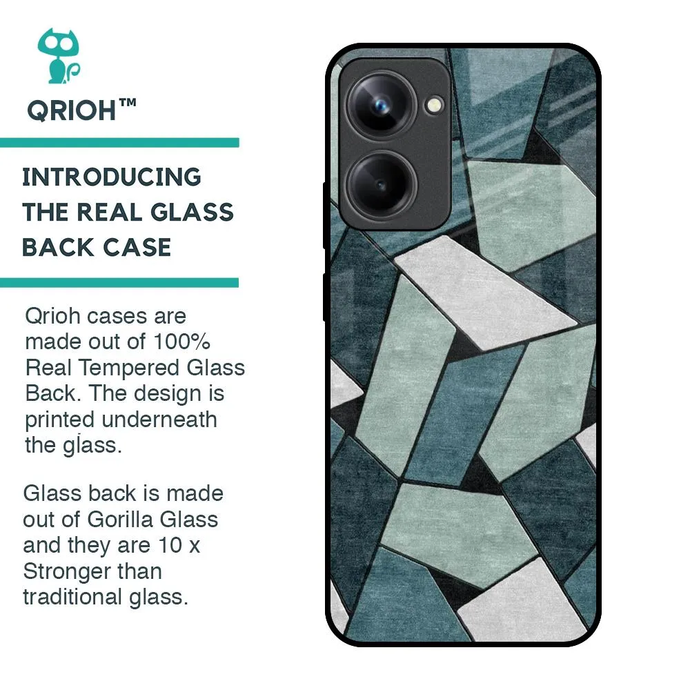 Abstact Tiles Glass Case for Realme 10 Pro 5G