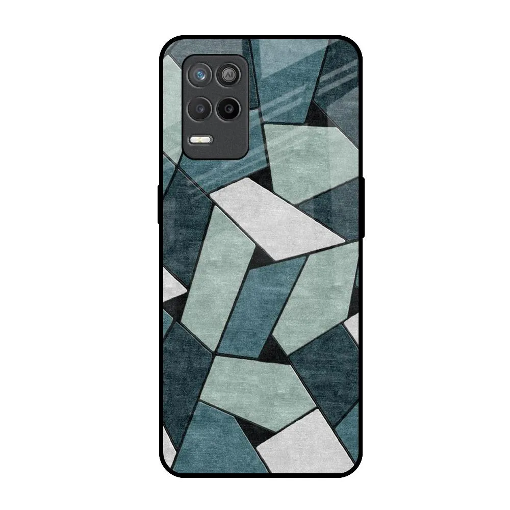 Abstact Tiles Glass Case for Realme 9 5G