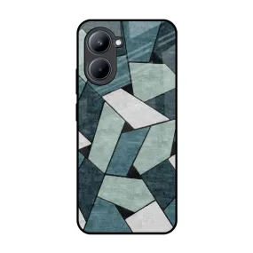 Abstact Tiles Glass Case for Realme C33