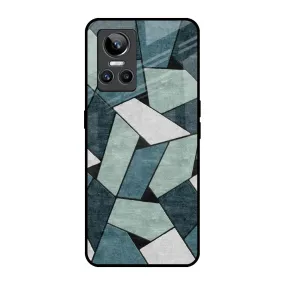 Abstact Tiles Glass Case for Realme GT Neo 3