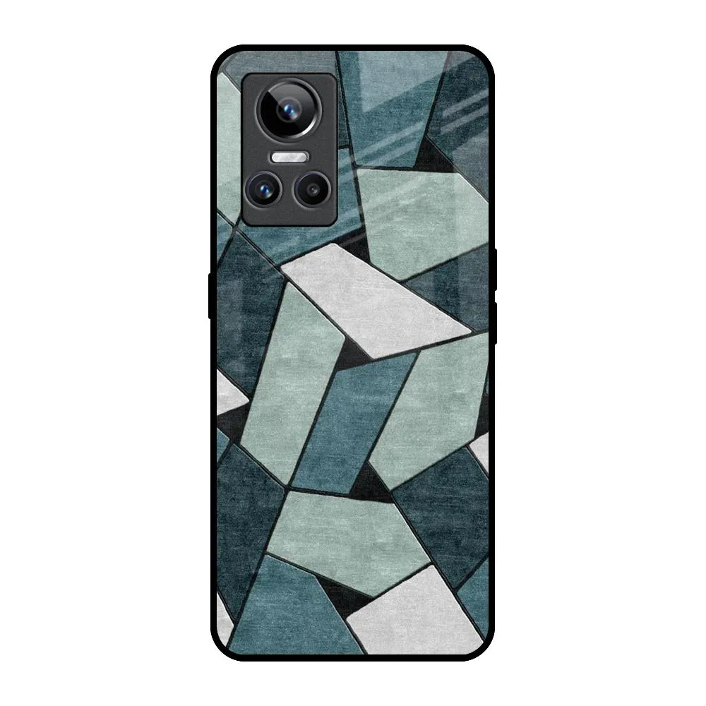 Abstact Tiles Glass Case for Realme GT Neo 3