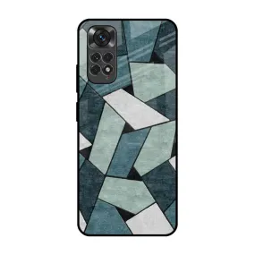 Abstact Tiles Glass Case for Redmi Note 11