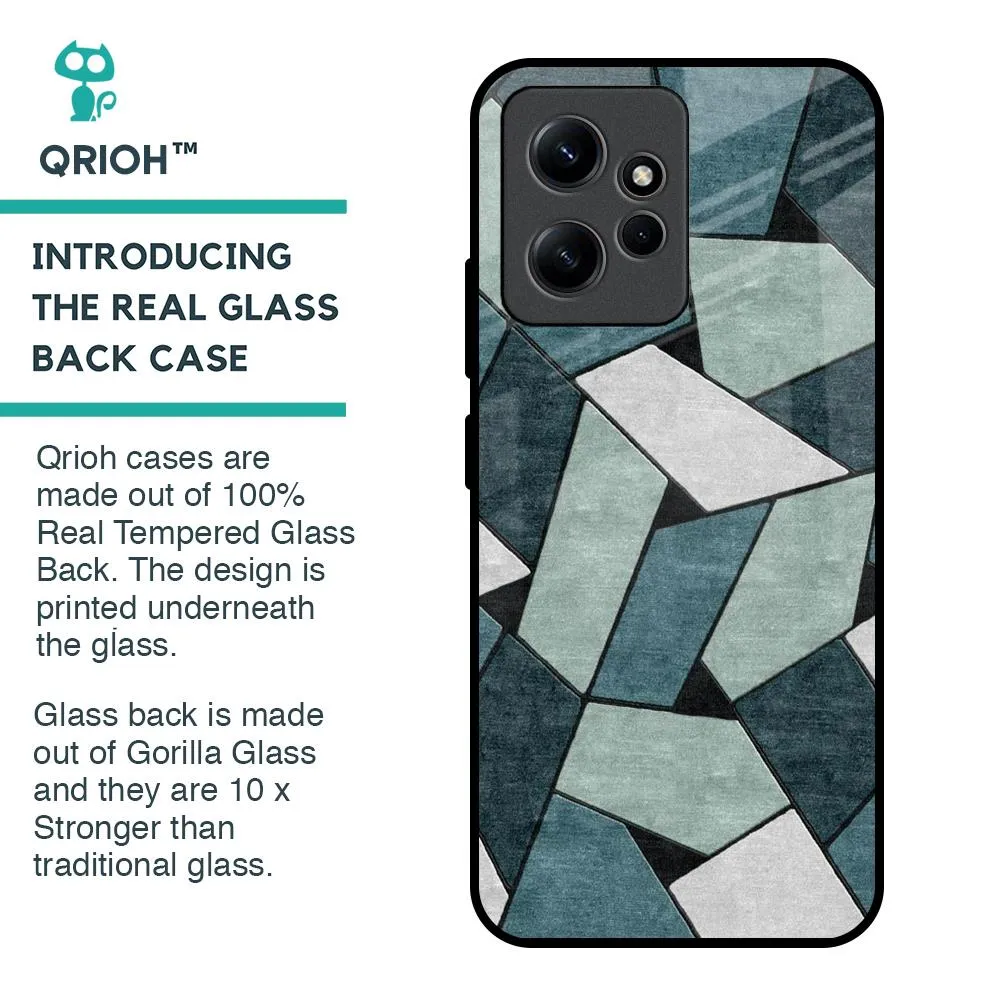 Abstact Tiles Glass Case for Redmi Note 12