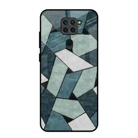 Abstact Tiles Glass Case for Redmi Note 9