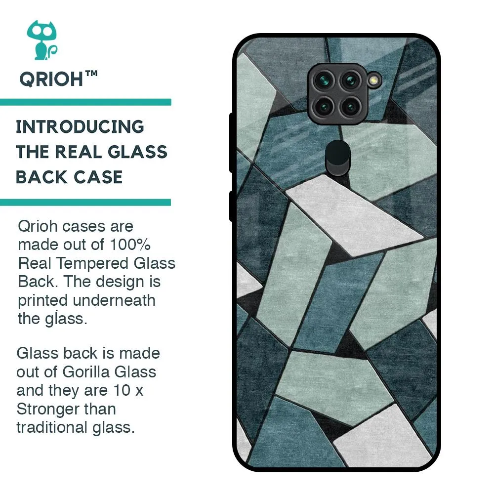 Abstact Tiles Glass Case for Redmi Note 9
