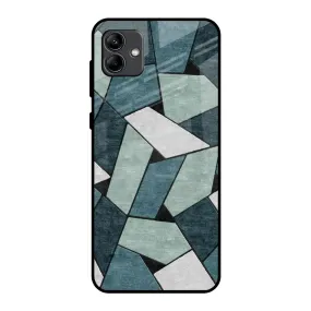 Abstact Tiles Glass Case for Samsung Galaxy A04