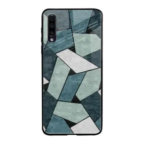Abstact Tiles Glass Case for Samsung Galaxy A50
