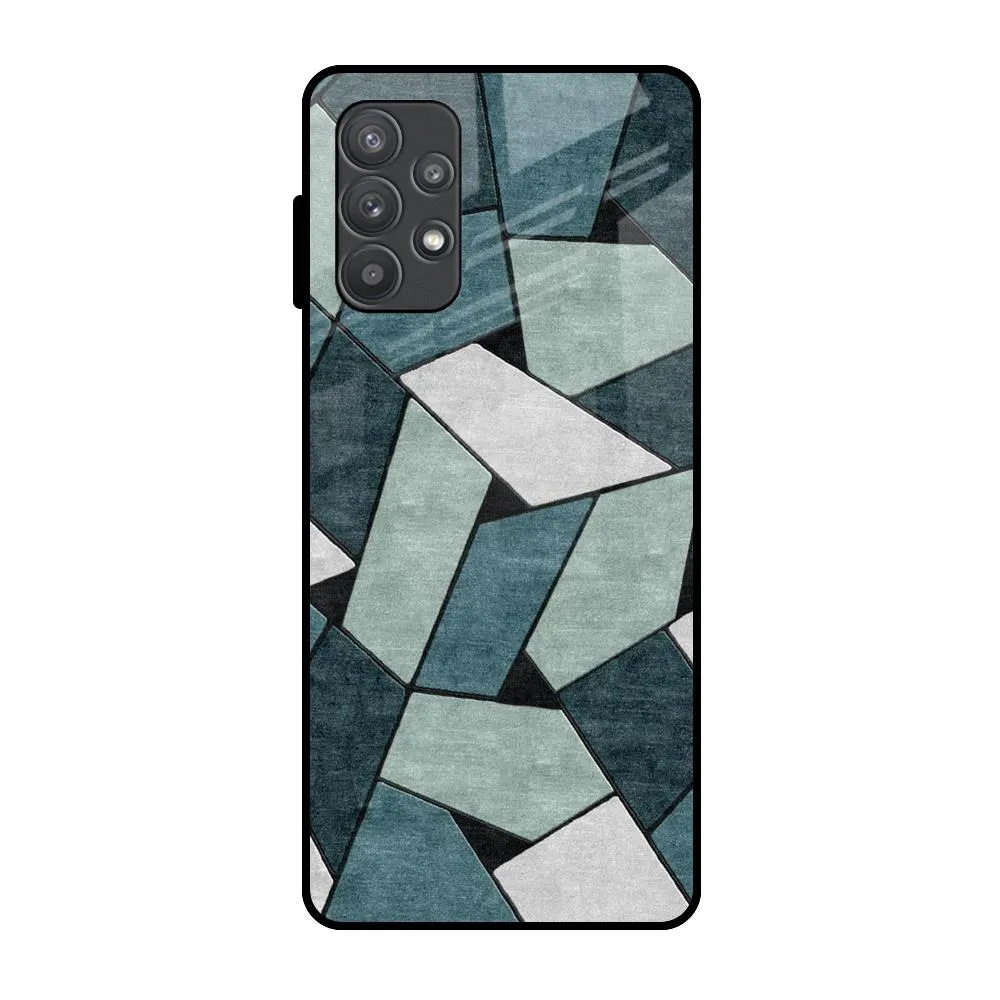 Abstact Tiles Glass Case for Samsung Galaxy A52s 5G