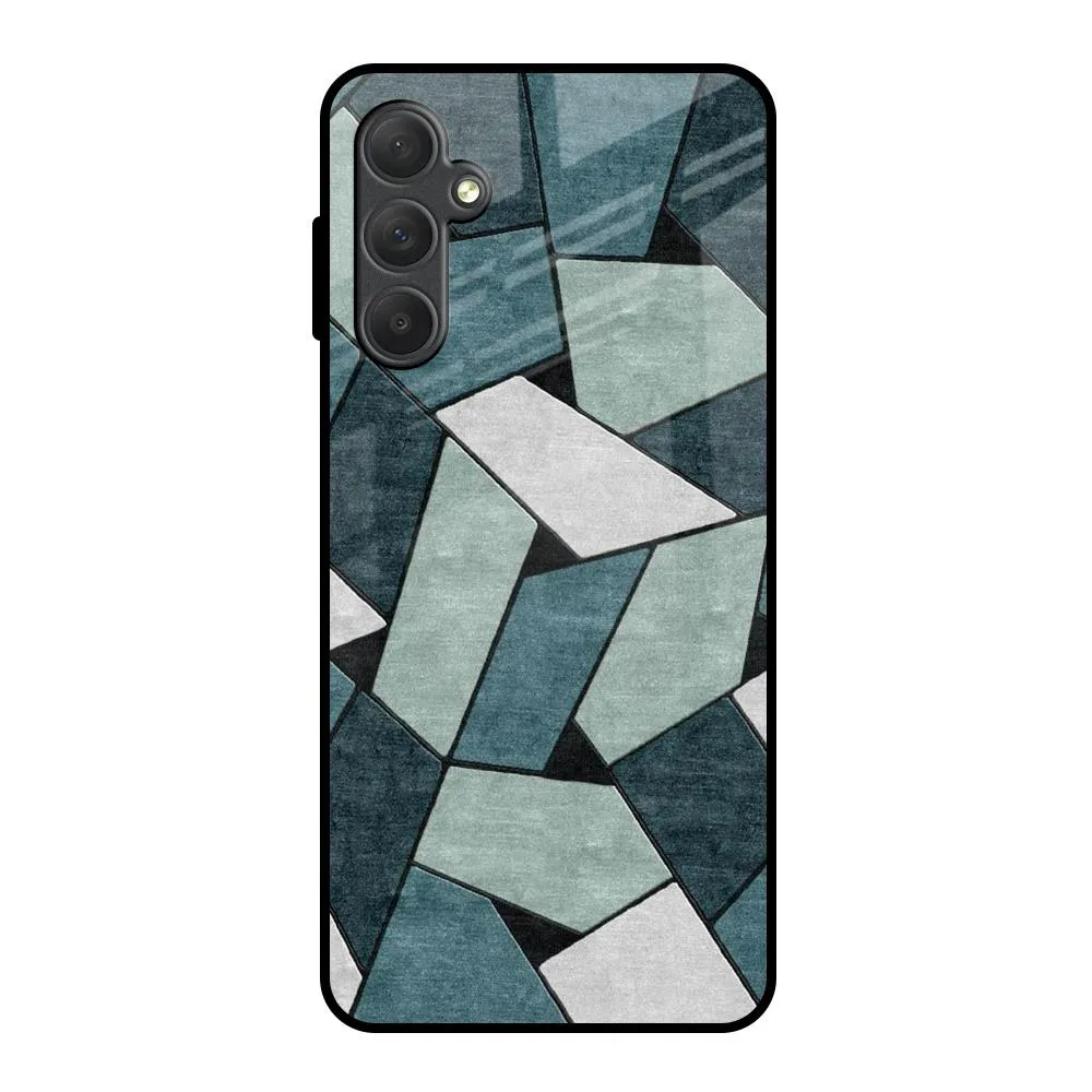 Abstact Tiles Glass Case for Samsung Galaxy F54 5G