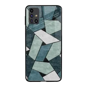 Abstact Tiles Glass Case for Samsung Galaxy M31s