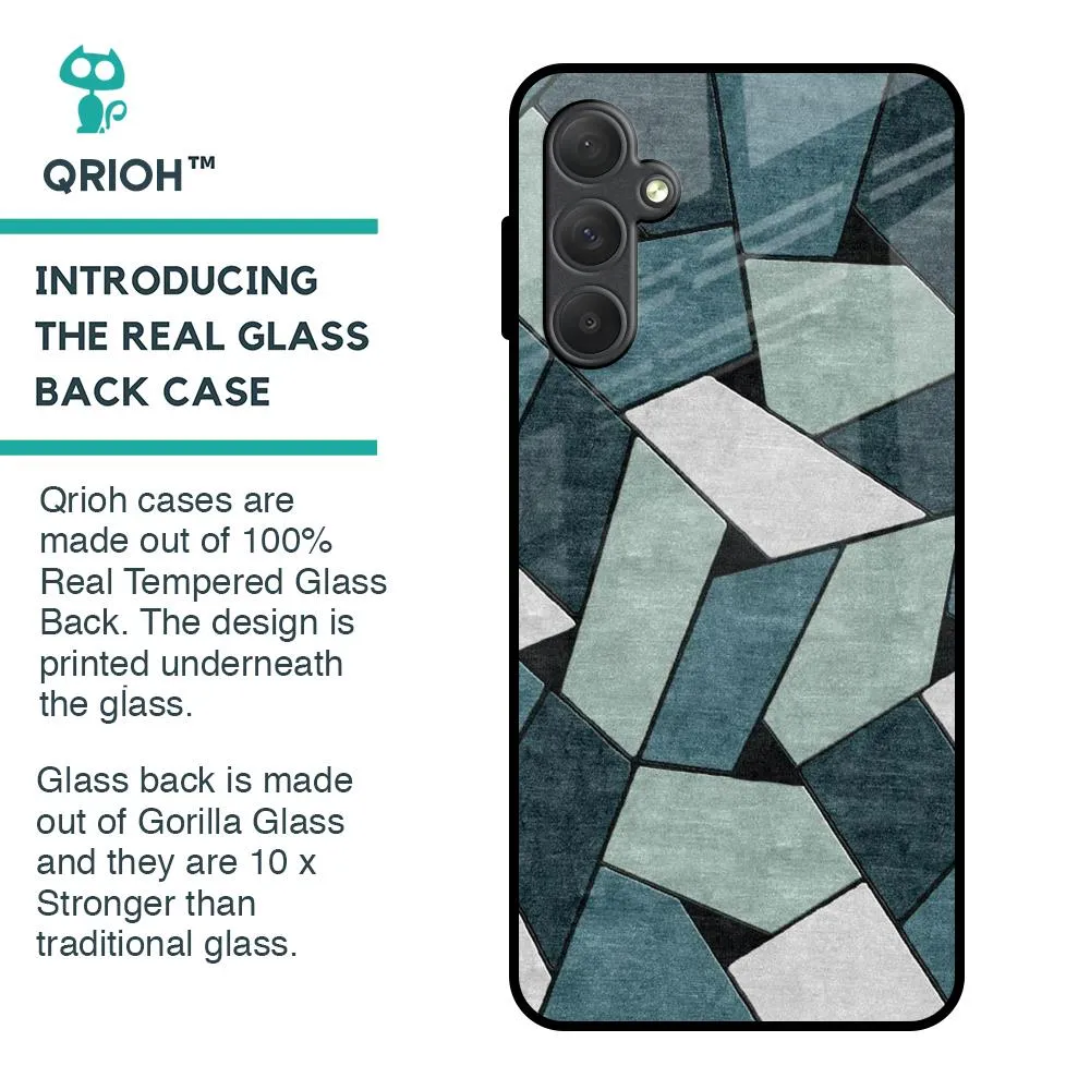 Abstact Tiles Glass Case for Samsung Galaxy M54 5G