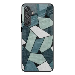 Abstact Tiles Glass Case for Samsung Galaxy M55 5G