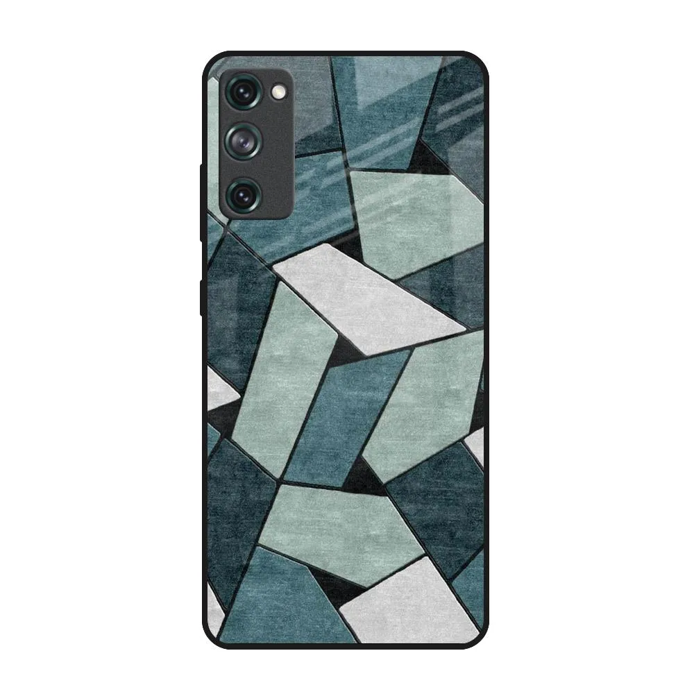 Abstact Tiles Glass Case for Samsung Galaxy S20 FE